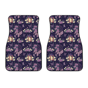 Purple Indian Dream Catcher Print Front Car Floor Mats