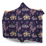 Purple Indian Dream Catcher Print Hooded Blanket