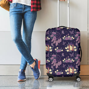 Purple Indian Dream Catcher Print Luggage Cover