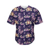 Purple Indian Dream Catcher Print Men's Baseball Jersey