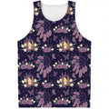 Purple Indian Dream Catcher Print Men's Tank Top
