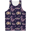 Purple Indian Dream Catcher Print Men's Tank Top