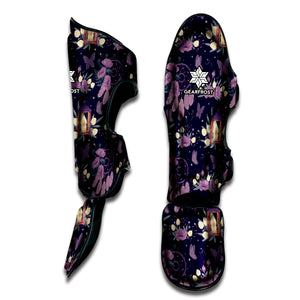 Purple Indian Dream Catcher Print Muay Thai Shin Guard