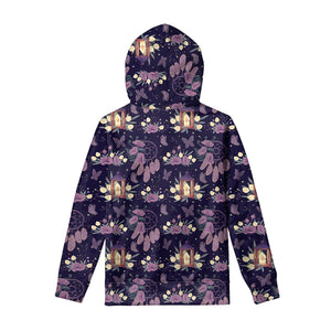 Purple Indian Dream Catcher Print Pullover Hoodie