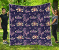 Purple Indian Dream Catcher Print Quilt