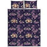 Purple Indian Dream Catcher Print Quilt Bed Set