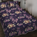 Purple Indian Dream Catcher Print Quilt Bed Set