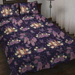 Purple Indian Dream Catcher Print Quilt Bed Set