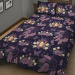 Purple Indian Dream Catcher Print Quilt Bed Set