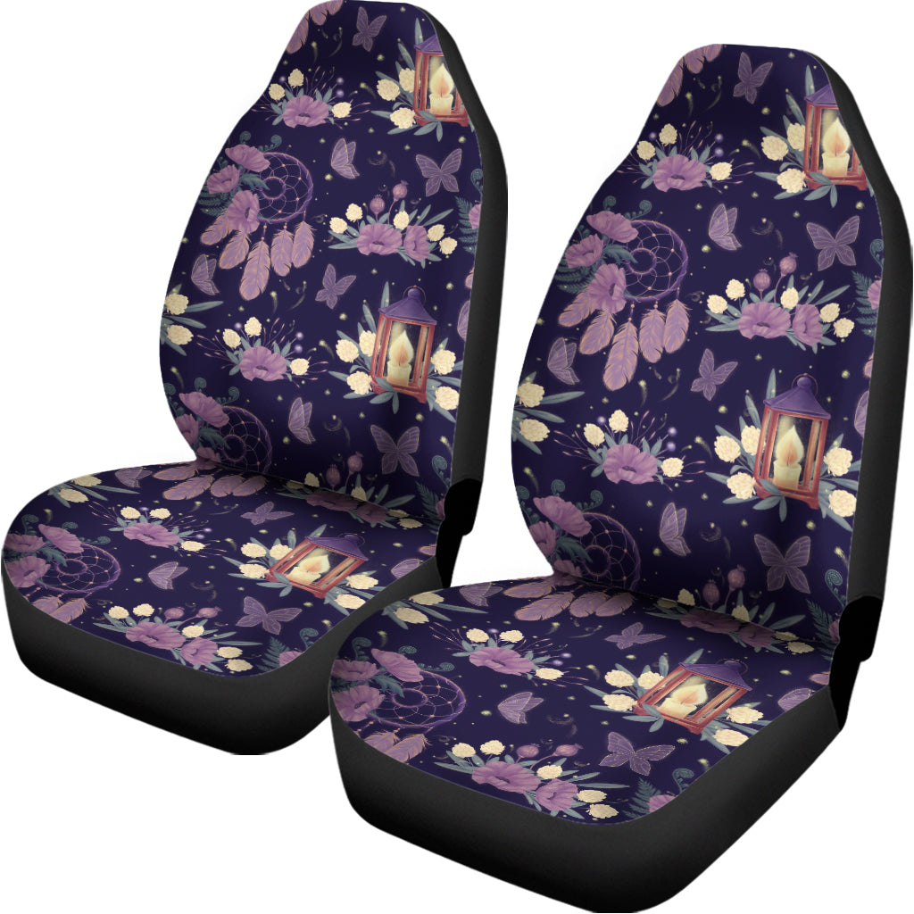 Purple Indian Dream Catcher Print Universal Fit Car Seat Covers