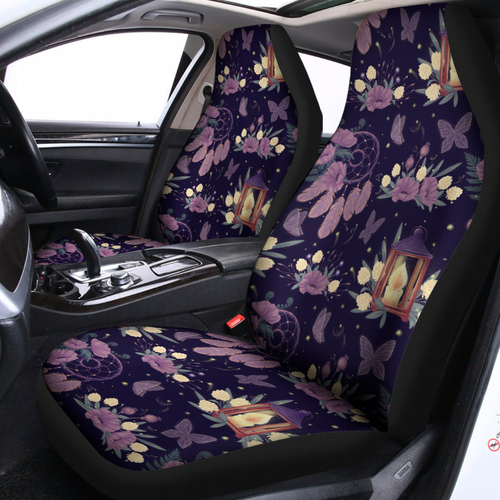 Purple Indian Dream Catcher Print Universal Fit Car Seat Covers