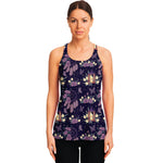 Purple Indian Dream Catcher Print Women's Racerback Tank Top