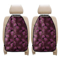 Purple Japanese Amaryllis Pattern Print Car Seat Organizers