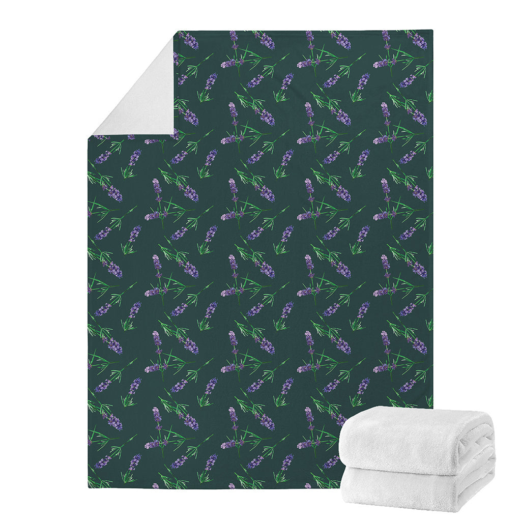 Purple Lavender Pattern Print Blanket