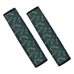 Purple Lavender Pattern Print Car Seat Belt Covers