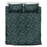 Purple Lavender Pattern Print Duvet Cover Bedding Set