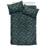 Purple Lavender Pattern Print Duvet Cover Bedding Set