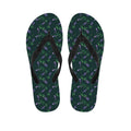 Purple Lavender Pattern Print Flip Flops