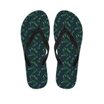 Purple Lavender Pattern Print Flip Flops