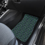 Purple Lavender Pattern Print Front Car Floor Mats