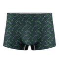 Purple Lavender Pattern Print Men's Boxer Briefs