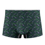 Purple Lavender Pattern Print Men's Boxer Briefs