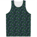 Purple Lavender Pattern Print Men's Tank Top