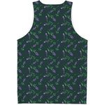 Purple Lavender Pattern Print Men's Tank Top