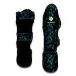 Purple Lavender Pattern Print Muay Thai Shin Guard
