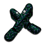 Purple Lavender Pattern Print Muay Thai Shin Guard