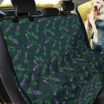 Purple Lavender Pattern Print Pet Car Back Seat Cover