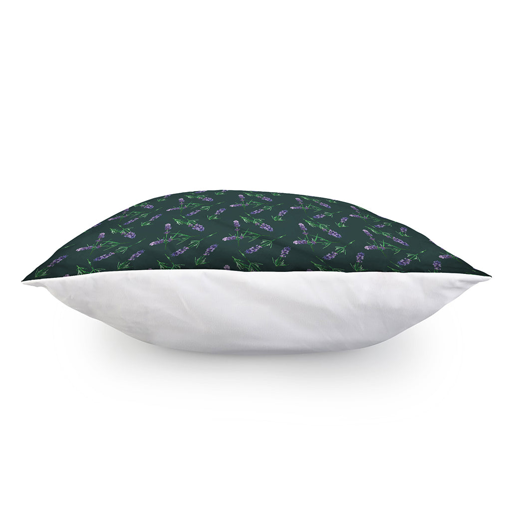 Purple Lavender Pattern Print Pillow Cover
