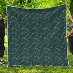 Purple Lavender Pattern Print Quilt