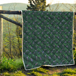 Purple Lavender Pattern Print Quilt