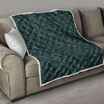 Purple Lavender Pattern Print Quilt