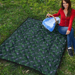 Purple Lavender Pattern Print Quilt