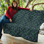 Purple Lavender Pattern Print Quilt