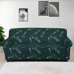 Purple Lavender Pattern Print Sofa Cover