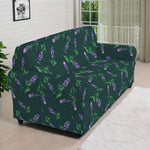 Purple Lavender Pattern Print Sofa Cover