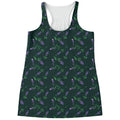 Purple Lavender Pattern Print Women's Racerback Tank Top