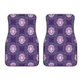 Purple Leo Zodiac Pattern Print Front Car Floor Mats