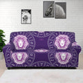 Purple Leo Zodiac Pattern Print Sofa Cover