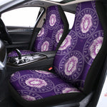 Purple Leo Zodiac Pattern Print Universal Fit Car Seat Covers
