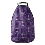 Purple Libra Zodiac Pattern Print Car Seat Organizers