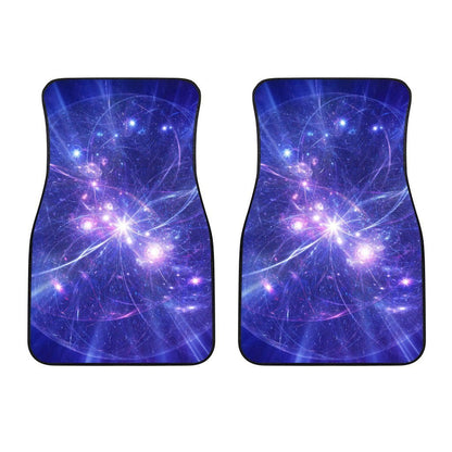 Purple Light Circle Galaxy Space Print Front Car Floor Mats GearFrost