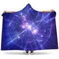 Purple Light Circle Galaxy Space Print Hooded Blanket