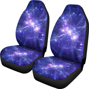 Purple Light Circle Galaxy Space Print Universal Fit Car Seat Covers GearFrost