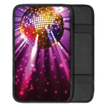 Purple Light Disco Ball Print Car Center Console Cover