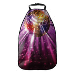 Purple Light Disco Ball Print Car Seat Organizers