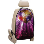 Purple Light Disco Ball Print Car Seat Organizers